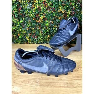 Nike Tiempo Brasileiro R10 Ronaldinho Soccer Cleats 315357-447 Blue 13 2007 WORN